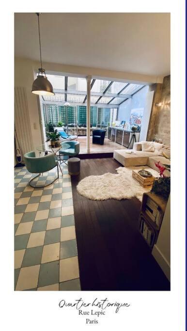 Villa Lepic, Luxury Flat In Montmartre With Private Terrasse-Appartement Entier Paris Luaran gambar